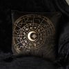 35cm Square Black Astrology Wheel Cushion - Image 4