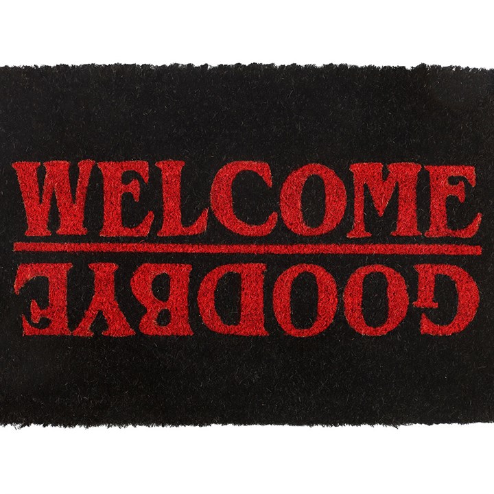 Black Welcome Goodbye Doormat - Image 2