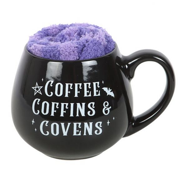 Coffee, Coffins & Covens Mug and Socks Set - Image 3