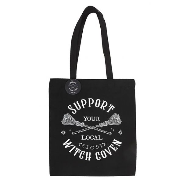 Support Your Local Witch Coven Polycotton Tote Bag - Image 2