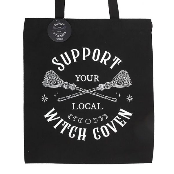 Support Your Local Witch Coven Polycotton Tote Bag - Image 3