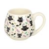 Cute and Creepy Cat Print Rounded Mug - Image 3