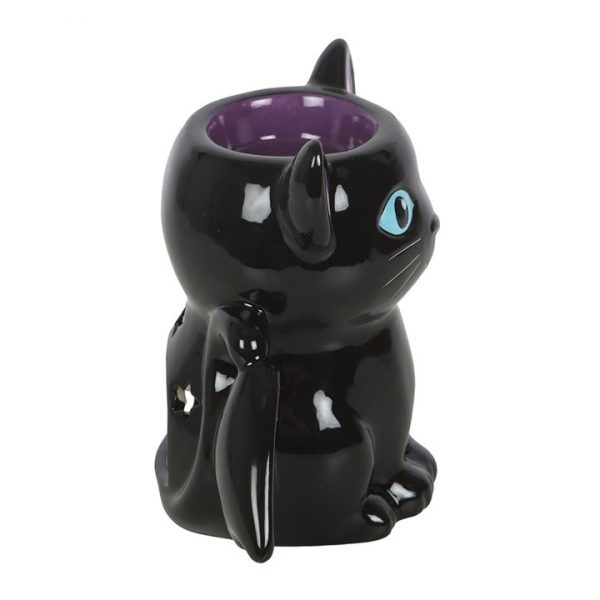 Cute and Creepy Bat Cat Oil Burner and Wax Warmer - Image 2