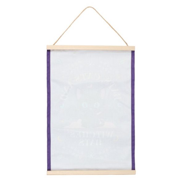 Bats, Cats and Witches Hats Fabric Wall Hanging - Image 3