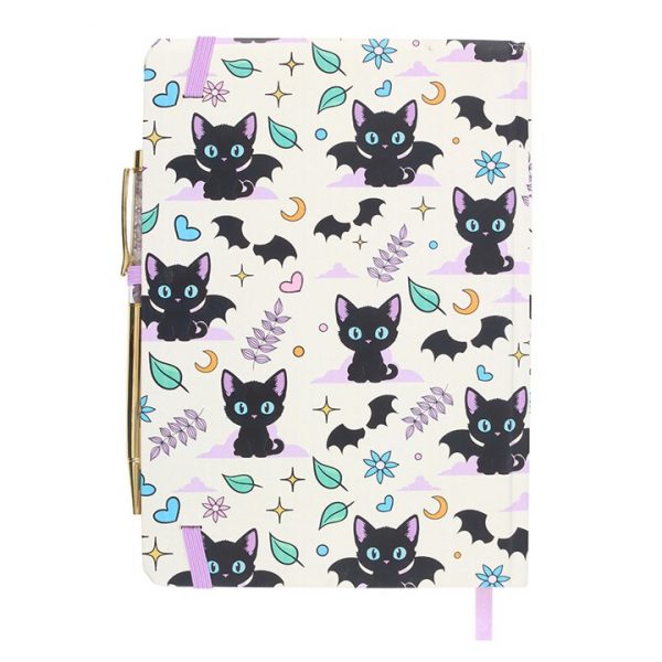 Cute and Creepy Print A5 Notebook with Amethyst Pen - Image 2