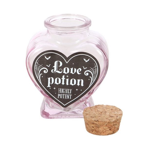 Love Potion Decorative Glass Heart Potion Bottle - Image 2