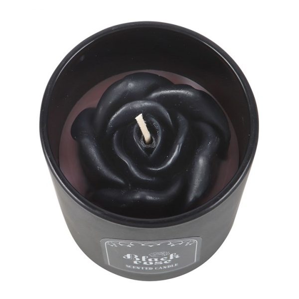 Black Rose Candle with 3D Roses - Image 2