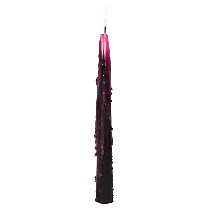 Set of 4 Pink Vampire Tears Taper Candles - Image 3