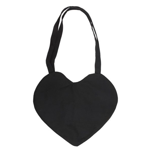 Spiderweb Heart Satin Tote Bag - Image 3