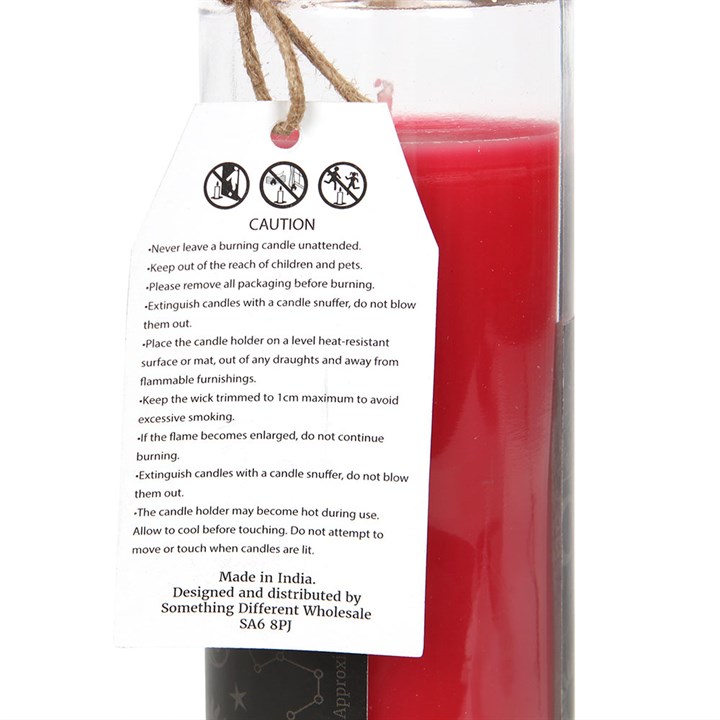 Love Red Rose Magic Spell Tube Candle - Image 2