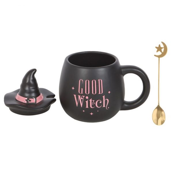 Good Witch Lidded Mug with Spoon - Image 3