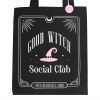 Good Witch Social Club Polycotton Tote Bag with Pin Badge - Image 2