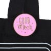 Good Witch Social Club Polycotton Tote Bag with Pin Badge - Image 3