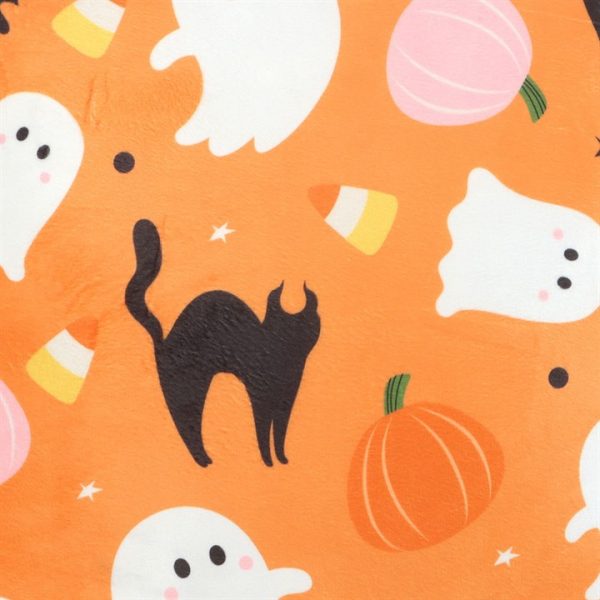 Square Sweet and Spooky Ghost Print Cushion - Image 2