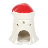 Ghost with Santa Hat Oil Burner and Wax Warmer - Image 4