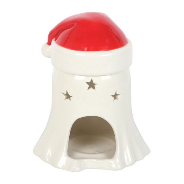 Ghost with Santa Hat Oil Burner and Wax Warmer - Image 4