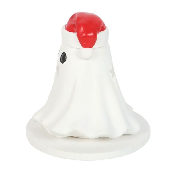Ghost with Santa Hat Incense Cone Holder - Image 3