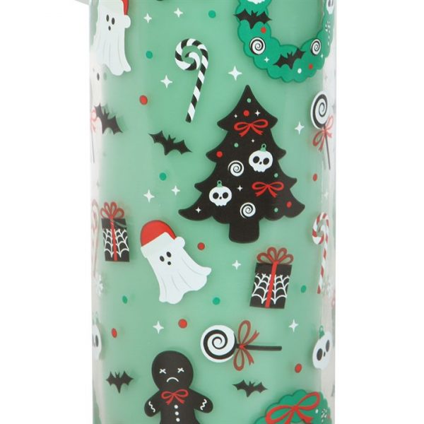 Merry Creepmas Cursed Candy Cane Tube Candle - Image 3