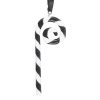 Black and White Candy Cane Hanging Ornament - Image 2