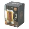 Viking Compass Glass Beer Tankard with Coaster - Image 3