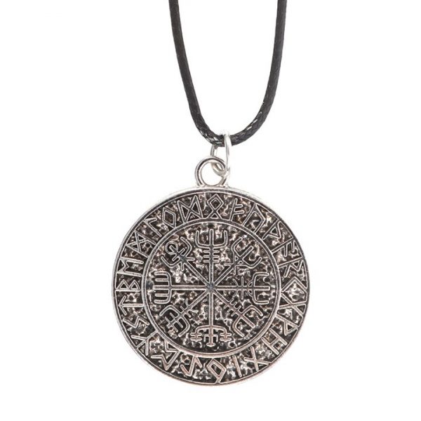 Vegvisir Viking Compass Viking Cord Necklace - Image 3