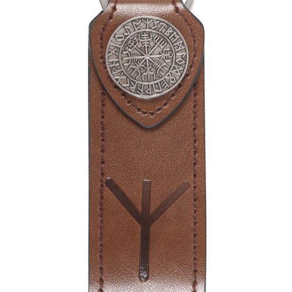 Protection Viking Rune Faux Leather Keyring - Image 2