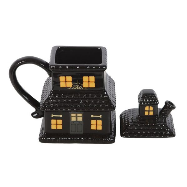 Black Haunted House Mug - Image 2