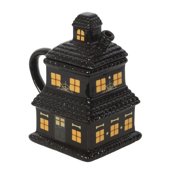 Black Haunted House Mug - Image 3