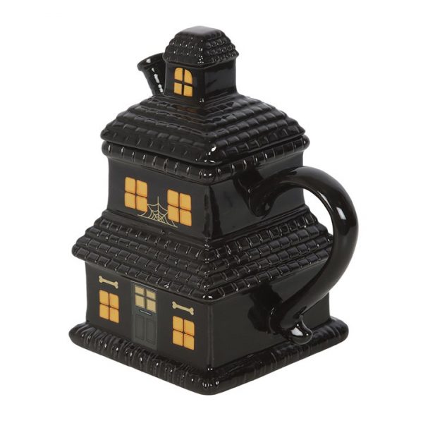 Black Haunted House Mug - Image 4