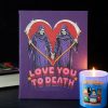 19x25cm Love You To Death Canvas Plaque by Steven Rhodes