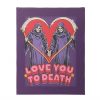19x25cm Love You To Death Canvas Plaque by Steven Rhodes - Image 2