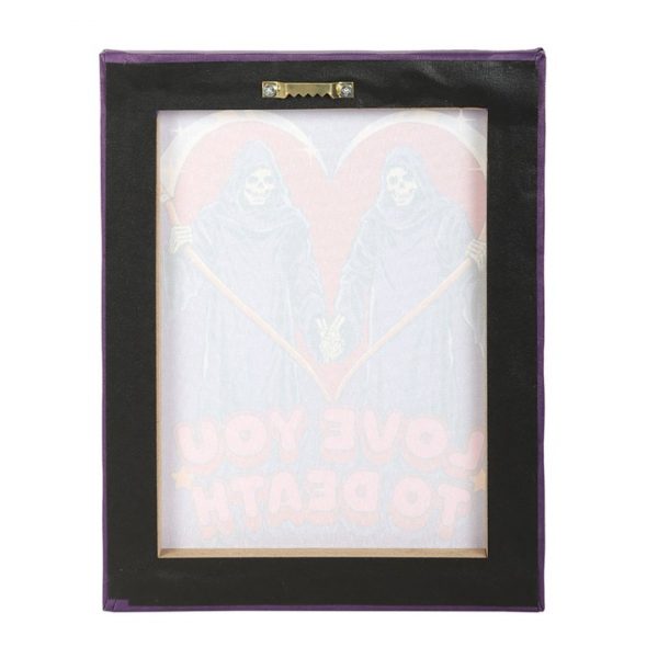 19x25cm Love You To Death Canvas Plaque by Steven Rhodes - Image 4