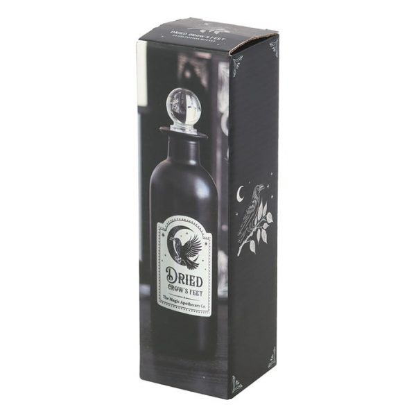 Dried Crow's Feet Decorative Glass Potion Bottle - Image 4