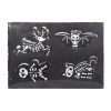 Set of 4 Black Creepy Skeleton Cookie Ornaments - Image 3