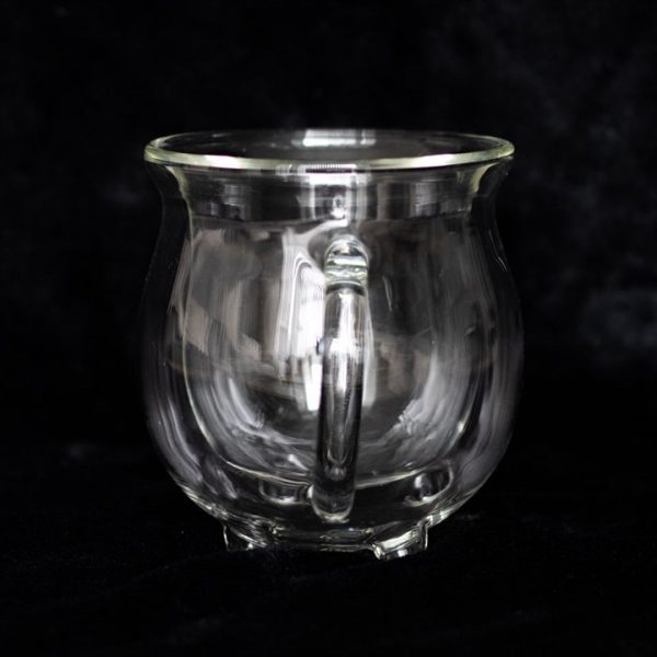Clear Double Walled Glass Cauldron Mug - Image 2