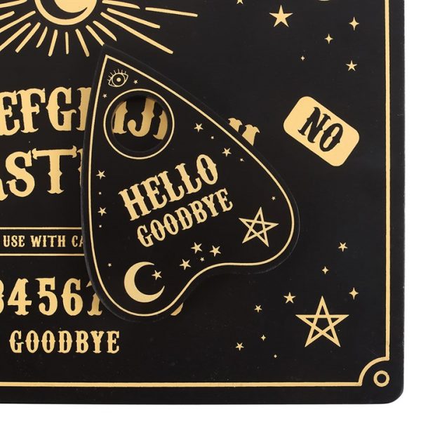 Black Talking Board Placemat and Coaster Set - Image 3