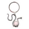 Snake Keyring with Rose Quartz Crystal - Image 3