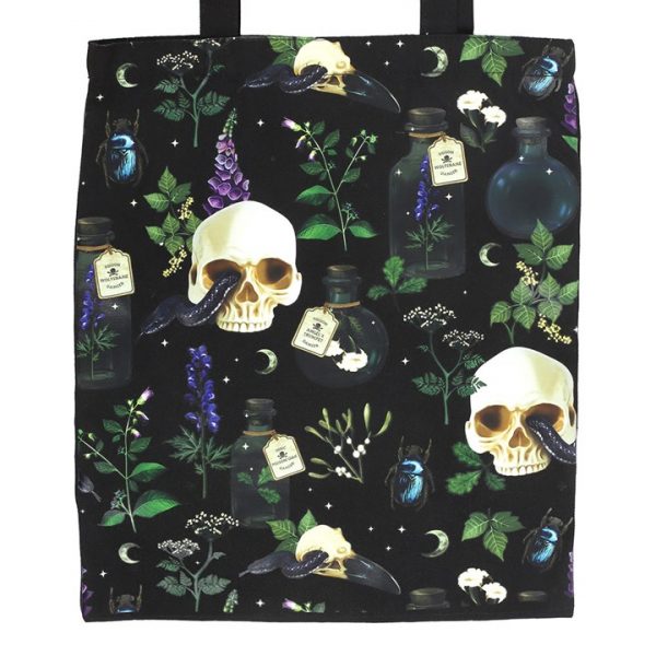 Venom & Vines Print Polycotton Tote Bag - Image 2