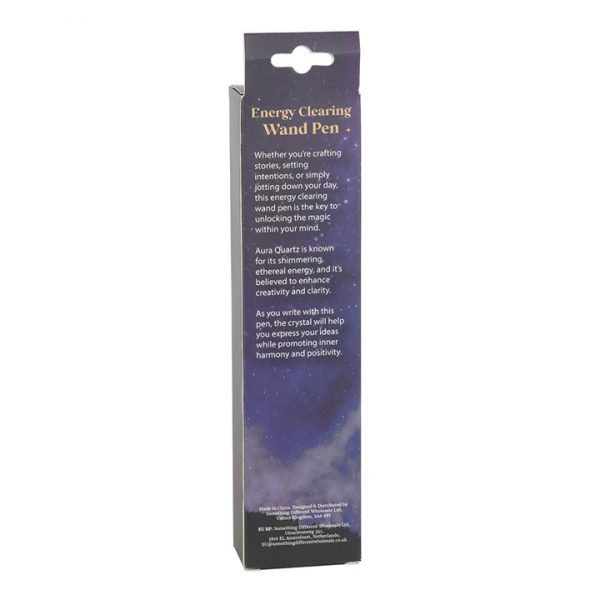 Energy Clearing Aura Quartz Crystal Wand Pen - Image 2