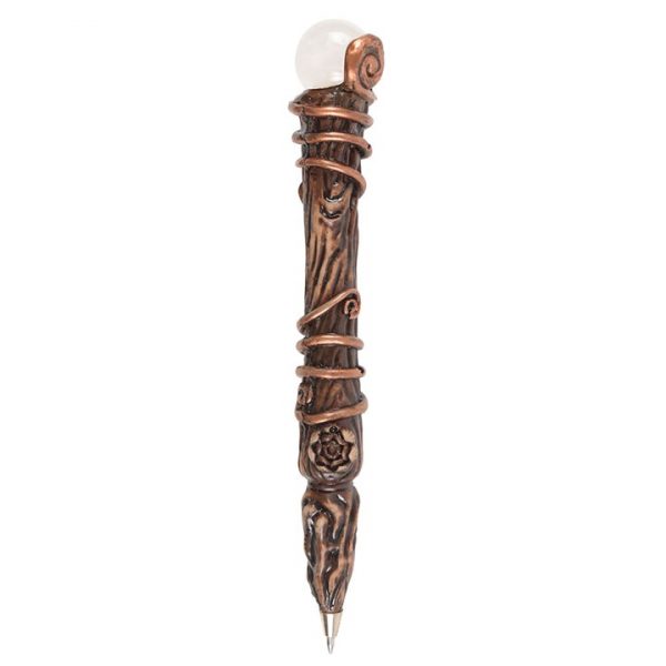 Energy Clearing Aura Quartz Crystal Wand Pen - Image 3