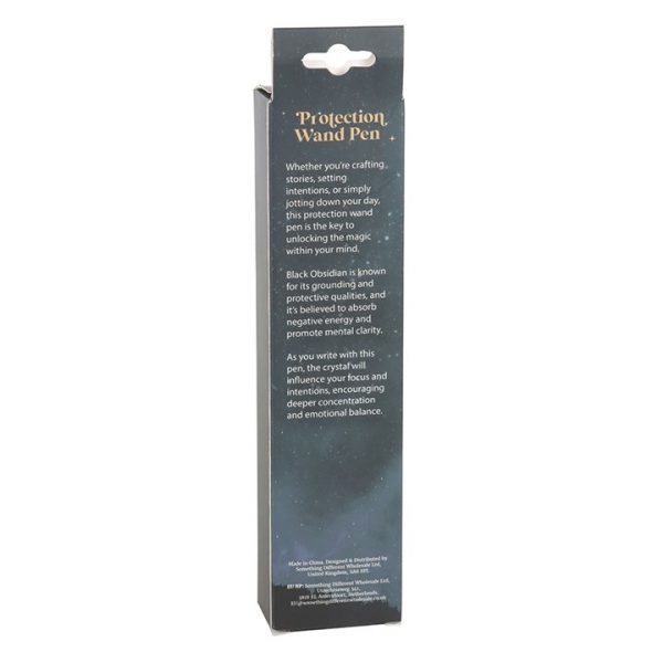 Protection Black Obsidian Crystal Wand Pen - Image 2