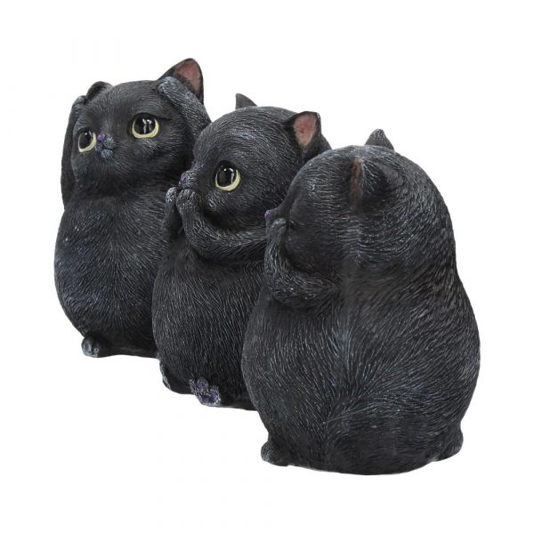 Three Wise Fat Cats 8.5cm See No, Hear No, Speak No - Image 2