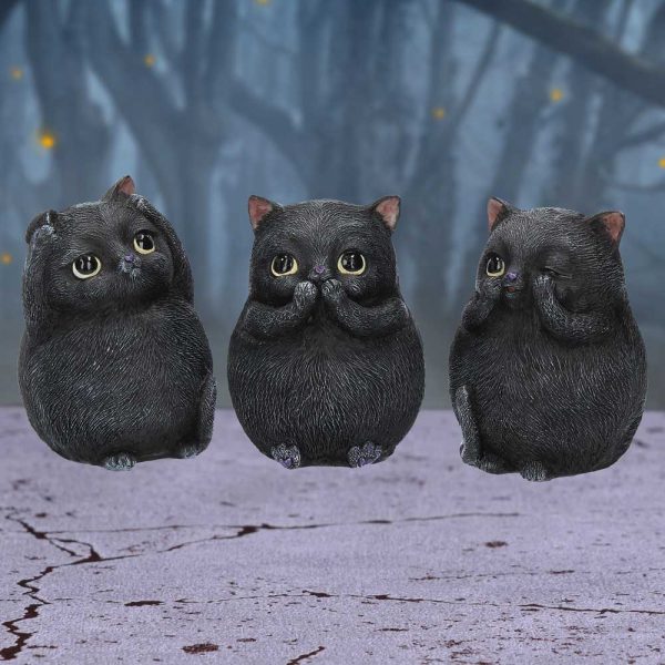 Three Wise Fat Cats 8.5cm See No, Hear No, Speak No - Image 5
