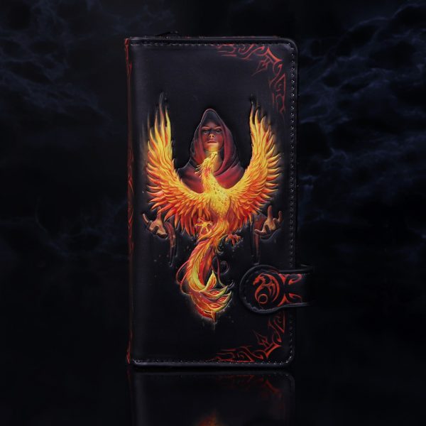 Phoenix Rising Embossed Purse (AS) 18.5cm - Image 5