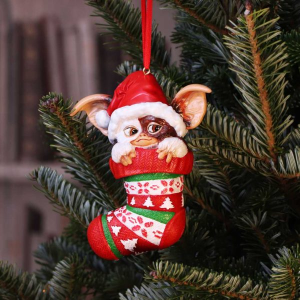 Gremlins Gizmo in Stocking Hanging Ornament 12cm - Image 5
