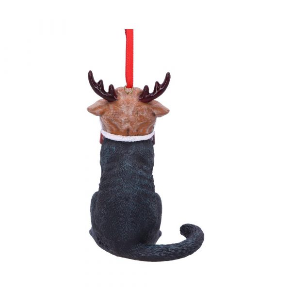 Reindeer Cat Hanging Ornament (LP) 9cm - Image 3