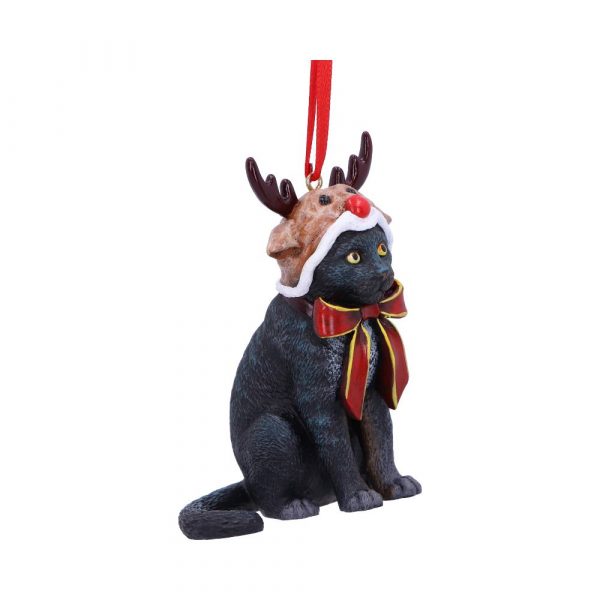 Reindeer Cat Hanging Ornament (LP) 9cm - Image 4