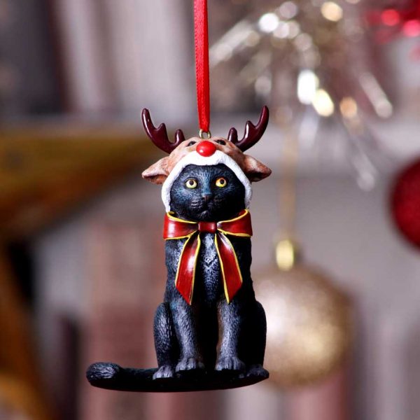 Reindeer Cat Hanging Ornament (LP) 9cm - Image 5
