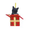 Present Cat Hanging Ornament (LP) 9cm - Image 3
