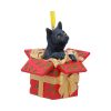 Present Cat Hanging Ornament (LP) 9cm - Image 4